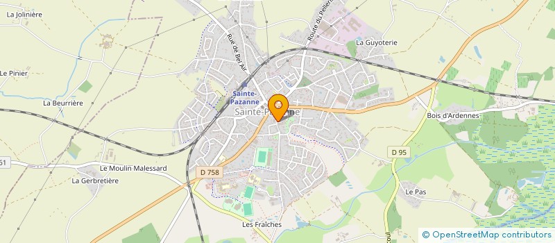 localisation de l'entreprise L'HARMONIE MACONNERIE à SAINTE PAZANNE