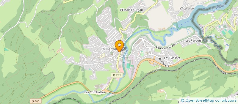 localisation de l'entreprise L'HARMONIE MINERALE à VILLERS-LE-LAC