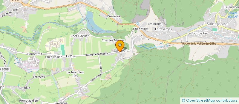 localisation de l'entreprise L'HAUTE-ENTIQUE  LA TOUR