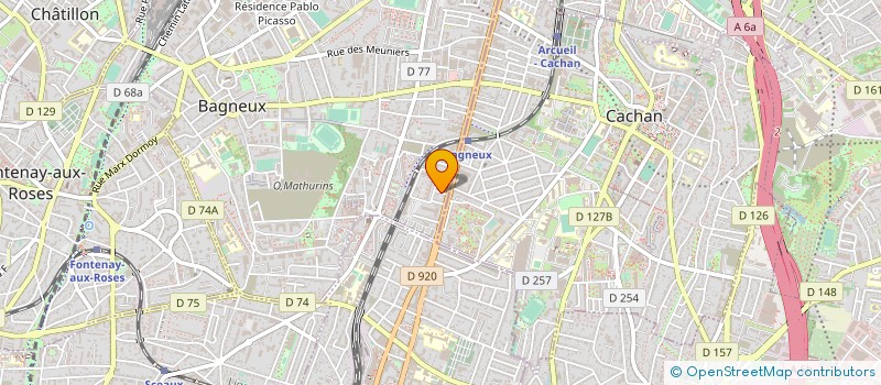 localisation de l'entreprise L'HEBERGERIE  BAGNEUX