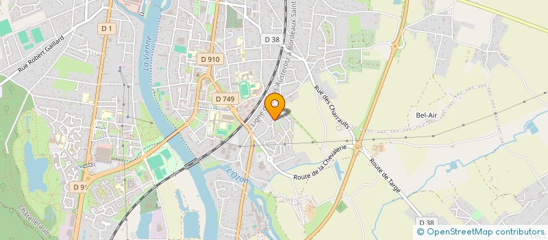 localisation de l'entreprise L'HECOLOMIC  CHATELLERAULT