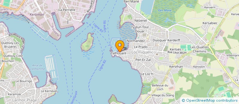 localisation de l'entreprise L'HEDONISTE  LOCMIQUELIC