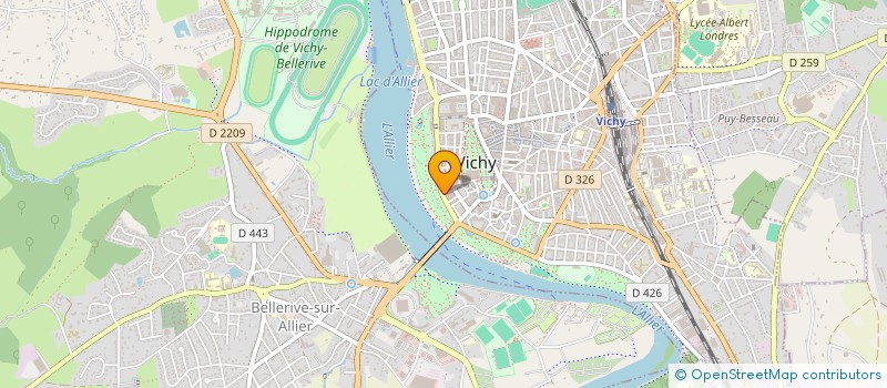 localisation de l'entreprise L HELIANTHE à VICHY