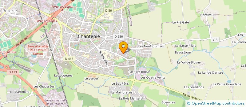 localisation de l'entreprise L'HELIANTHE à CHANTEPIE