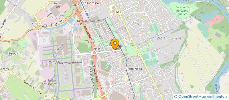 localisation de l'entreprise L'HELICE ASSOCIATION à BLAGNAC