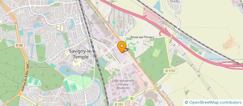 localisation de l'entreprise L'HELICOPTERE  SAVIGNY-LE-TEMPLE