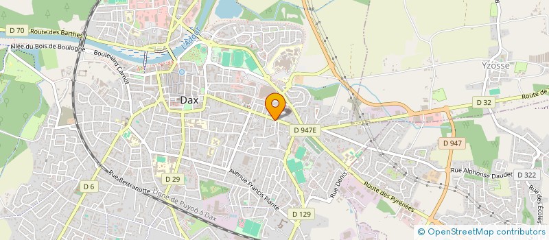 localisation de l'entreprise L'HELIVAT à DAX