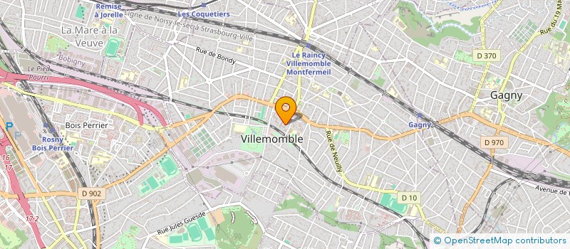 localisation de l'entreprise L'HEONOR  VILLEMOMBLE