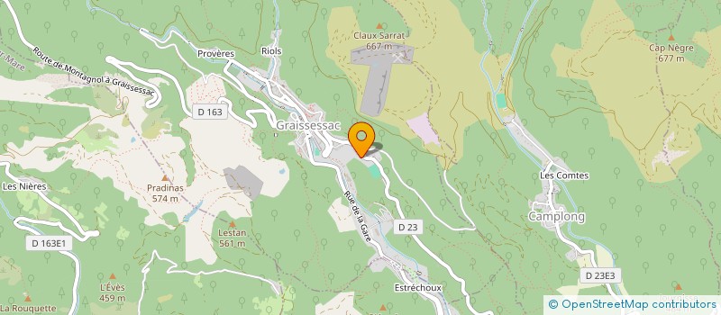 localisation de l'entreprise L'HEPATUS  GRAISSESSAC