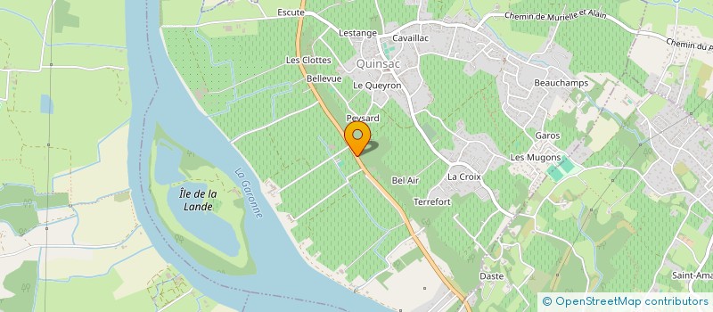 localisation de l'entreprise L'HER  QUINSAC