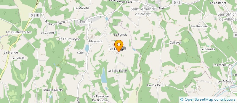 localisation de l'entreprise L'HERBE D'OR à VAL DE LOUYRE ET CAUDEAU