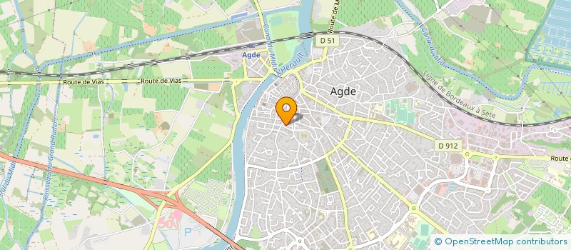 localisation de l'entreprise L HERBE FOLLE  AGDE
