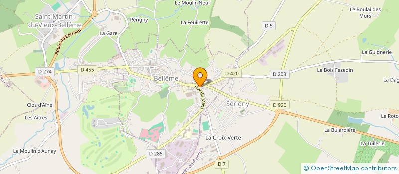 localisation de l'entreprise L'HERBE TENDRE à BELLEME