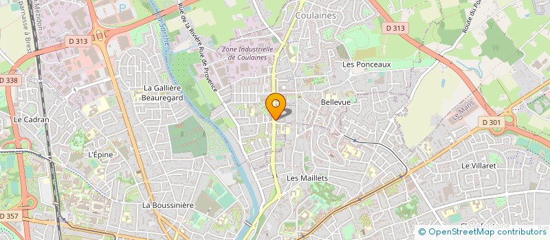 localisation de l'entreprise L HERBERIE à COULAINES