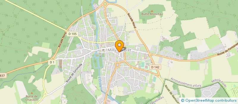 localisation de l'entreprise L'HERBIER DE MILLY LA FORET à ONCY-SUR-ECOLE
