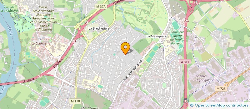 localisation de l'entreprise L'HERBIONE  CARQUEFOU