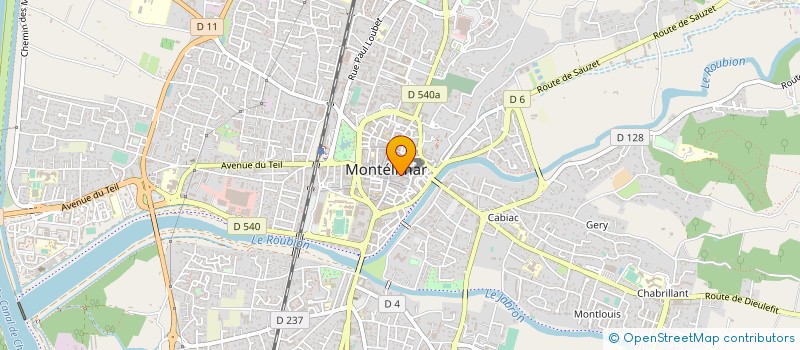 localisation de l'entreprise L'HERBORISTERIE à MONTELIMAR