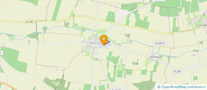 localisation de l'entreprise L'HERITAGE VERT SCI  MASSAC