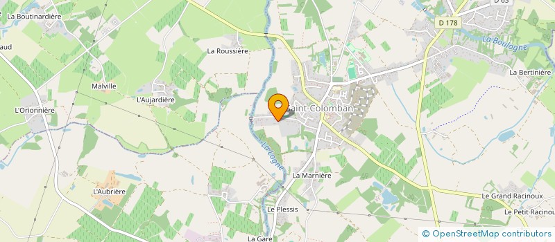 localisation de l'entreprise L'HERITIER  SAINT-COLOMBAN