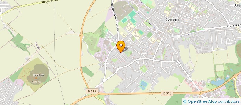 localisation de l'entreprise L'HERMINE BLANCHE  CARVIN