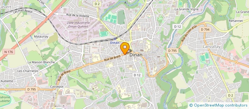 localisation de l'entreprise L'HERMINE DINAN  DINAN