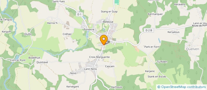 localisation de l'entreprise L'HERMINE GUERNATE  GUERN