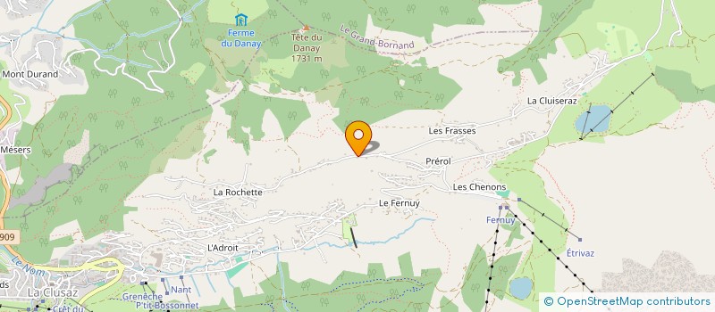 localisation de l'entreprise L'HERMINETTE à LA CLUSAZ