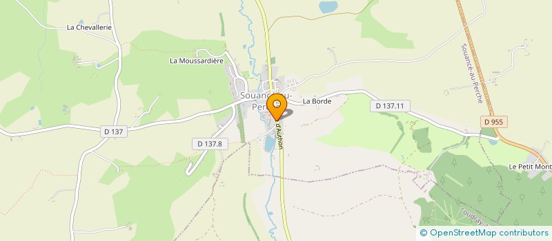 localisation de l'entreprise L'HERMINETTE à SOUANCE-AU-PERCHE