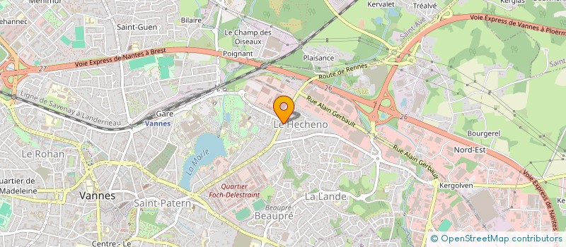 localisation de l'entreprise L'HERMINIERE  VANNES