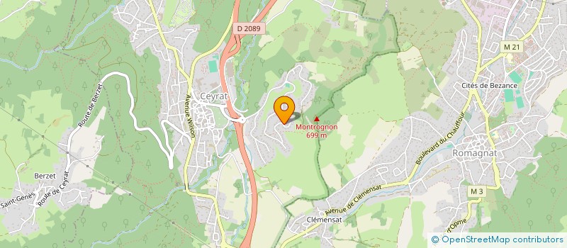 localisation de l'entreprise L'HERMIONE  CEYRAT