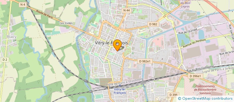 localisation de l'entreprise L'HERMITAGE à ROUILLY-SACEY