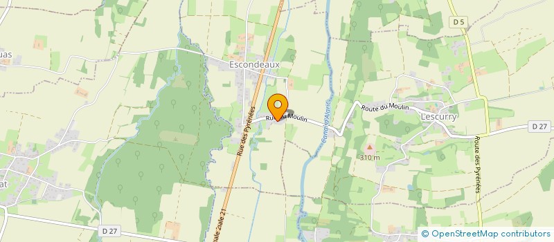 localisation de l'entreprise L'HERMITAGE  ESCONDEAUX