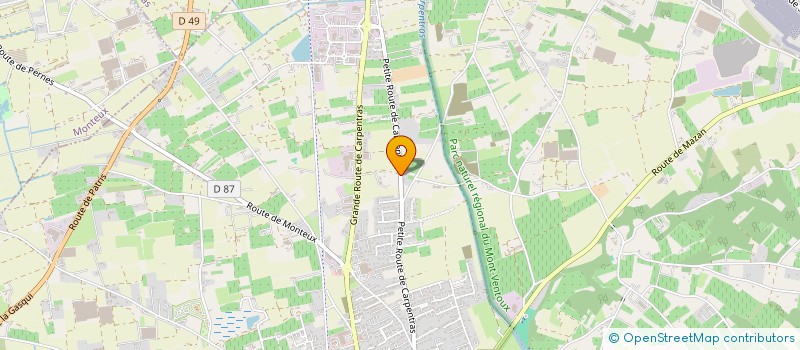 localisation de l'entreprise L'HERMITAGE  PERNES-LES-FONTAINES