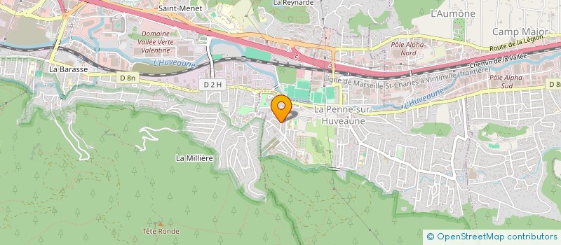 localisation de l'entreprise L'HERMITAGE  LA PENNE-SUR-HUVEAUNE