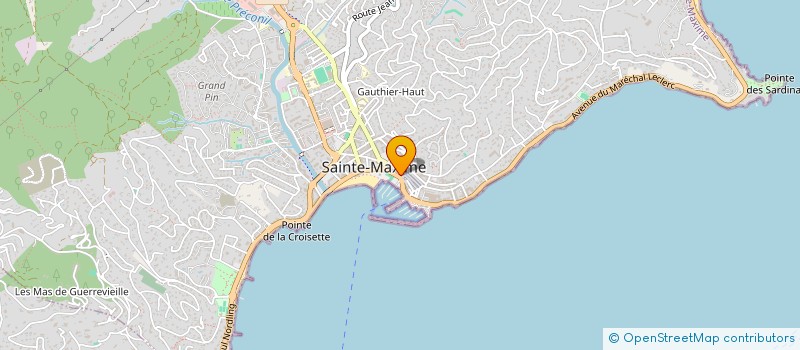 localisation de l'entreprise L'HERMITAGE à SAINTE-MAXIME