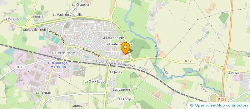 localisation de l'entreprise L'HERMITAGE  L'HERMITAGE