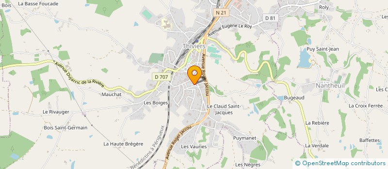 localisation de l'entreprise L HERMITAGE  THIVIERS