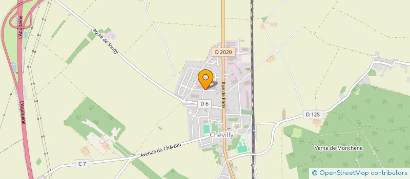 localisation de l'entreprise L'HERMITAGE à CHEVILLY