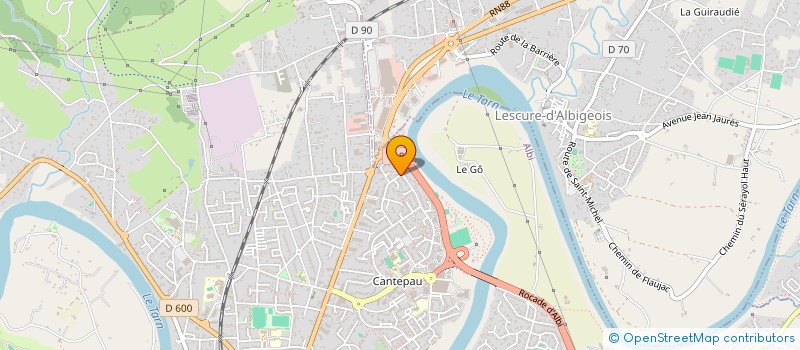 localisation de l'entreprise L'HERMITAGE à ALBI