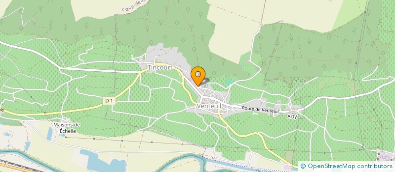 localisation de l'entreprise L'HERMITAGE  VENTEUIL