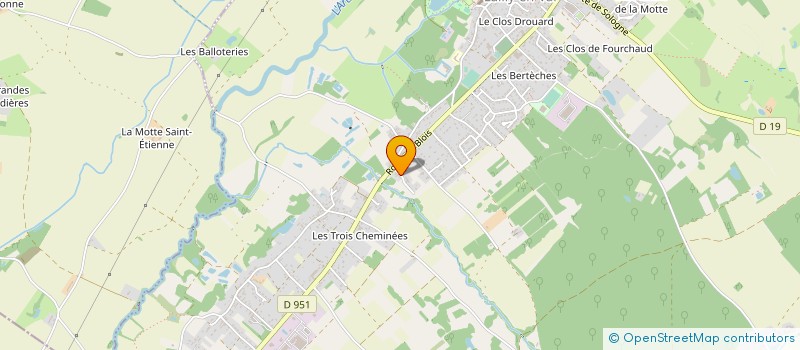 localisation de l'entreprise L'HERMITAGE  BEAUGENCY