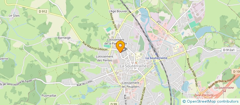 localisation de l'entreprise L'HERMITAGE  LA SOUTERRAINE