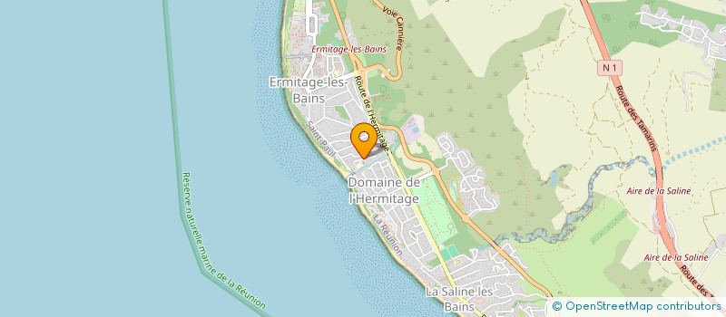 localisation de l'entreprise L'HERMITAGE FEDERONS-NOUS LA REUSSITE PARTAGEE à SAINT-PAUL