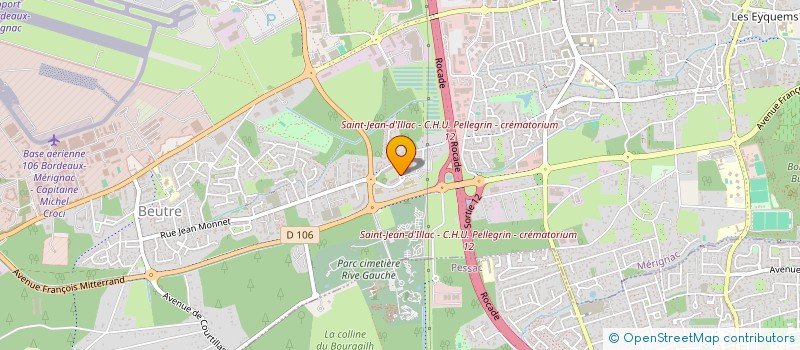 localisation de l'entreprise L'HERMITAGE MERIGNAC à MERIGNAC