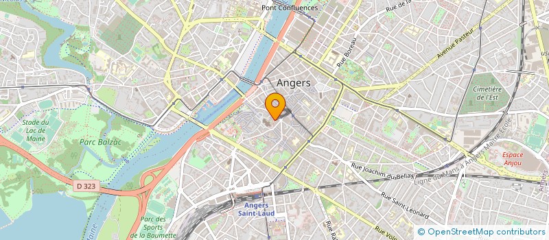 localisation de l'entreprise L'HEURE ANGLAISE à ANGERS