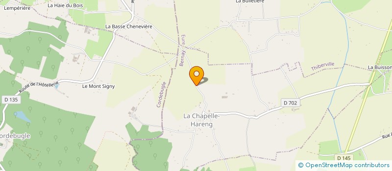 localisation de l'entreprise L'HEURE BLEUE  THIBERVILLE