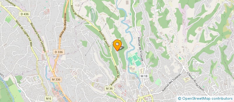 localisation de l'entreprise L'HEURE BLEUE  CAGNES-SUR-MER