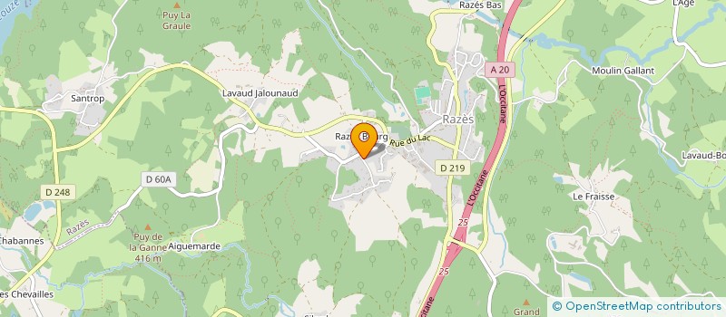 localisation de l'entreprise L'HEURE BLEUE à RAZES