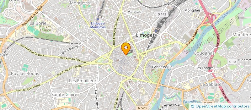 localisation de l'entreprise L'HEURE EXQUISE à LIMOGES