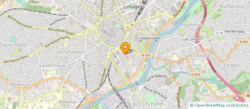 localisation de l'entreprise L'HEURE MUSICALE DE LA CATHEDRALE à LIMOGES